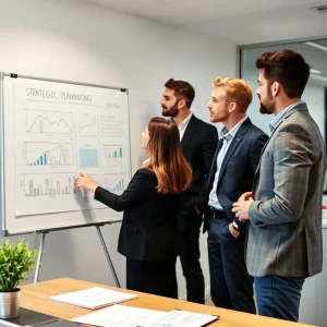 Business strategic planning revenue review